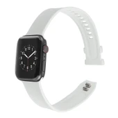 Apple Watch Silikon Kordon Kare Tokalı Beyaz 38mm 40mm 41mm Uyumlu - 2