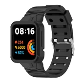 Xiaomi Poco Watch Siyah Silikon Entegre Saat Kayışı - 1