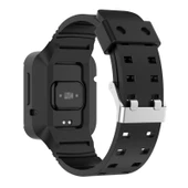 Xiaomi Poco Watch Siyah Silikon Entegre Saat Kayışı - 4