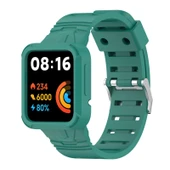 Xiaomi Poco Watch Silikon Entegre Saat Kayışı Çam Yeşili - 1