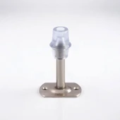 Kapı Stoperi Tamponu Metal Kapı Durdurucu Tutucu Kapı Altı Üstü Stopu Silikonlu Krom 8 cm (5 Adet) - 4