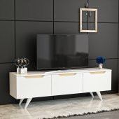 BMdekor TV Sehpası Parka Beyaz Meşe 150 cm - 2