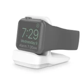 Apple Watch Silikon Şarj Tutucu Beyaz - 1