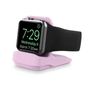 Apple Watch Silikon Şarj Tutucu Mor - 2