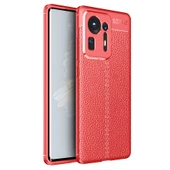 Gpack Xiaomi Mi Mix 4 Kılıf Niss Silikon Deri Görünümlü  Full Ekran Koruyucu - 4