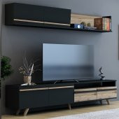 BMdekor TV Ünitesi Mono Antrasit Çırağan 180 cm - 1