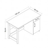 BMdekor Çalışma Masası Nest Beyaz - 3