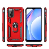 Gpack Xiaomi Poco M3 Kılıf Vega Tank Standlı Yüzüklü MıknatıslıNano Glass - 2