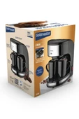 GoldMaster Zinde Yıkanabilir ve Temizlenebilir Filtreli Çift Kupalı Filtre Kahve Makinesi - 2