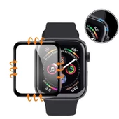 Gpack Apple Watch 7 45mm Full Yapışan ppma Ekran Koruyucu Siyah - 2