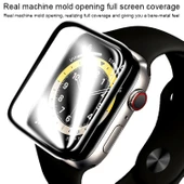 Apple Watch Series 7 45mm Kavisli 3D Kompozit Malzeme Yumuşak Ekran Koruyucu - 5