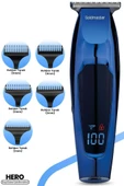 GoldMaster Hero Led Ekranlı Paslanmaz Çelik Başlıklı Saç Sakal Şekillendirme Makinesi Gm8169 - 1