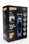 GoldMaster Hero Led Ekranlı Paslanmaz Çelik Başlıklı Saç Sakal Şekillendirme Makinesi Gm8169 - 2