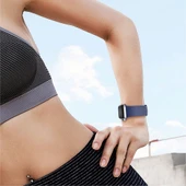 Apple Watch Silikon Kordon Tek Renk Lacivert 38mm 40mm 41mm Uyumlu - 5