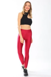 Ekstra Yüksek Bel Parlak Disco Tayt thumbnail 1