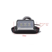 A5662 Model 12V 3 LED Beyaz Plaka Lambası - Kamyon Römork Arka Stop Lambası - 3