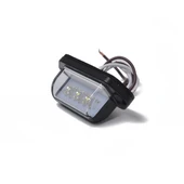 A5662 Model 12V 3 LED Beyaz Plaka Lambası - Kamyon Römork Arka Stop Lambası - 5