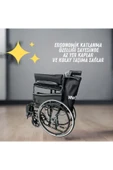 APLUSSAĞLIK Standart Frenli Tekerlekli Sandalye Yüksek Kalite Standart Tekerlekli Sandalye - 2