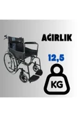 APLUSSAĞLIK Standart Frenli Tekerlekli Sandalye Yüksek Kalite Standart Tekerlekli Sandalye - 8