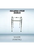 APLUSSAĞLIK Walker Yürüteç Lastiği Yumuşak Kaymaz Taban Yüksek Kalite 4'lü Avantaj Paket Gri - 4