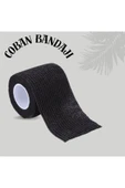 APLUSSAĞLIK Siyah Renk Coban Bandajı Elastik Kendinden Yapışkanlı Coban Bandajı Yüksek Kalite ( 7,5 cm*4,5m ) - 1