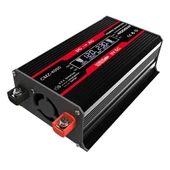 Zhizun Modifiye Sinüs Dalga 12V den 220V ye 4000W Araç Güç İnvertörü Siyah - 1