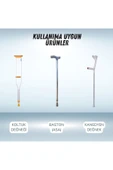APS Baston Lastiği Yumuşak Kaymaz Taban Baston Asa Ucu Yüksek Kalite 4'lü Avantaj Paket Turuncu - 5