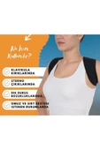 APS Lux Klavikula Bandajı Dik Duruş Bandajı Kaliteli Kamburluk Giderici Sportif Bandaj - 2