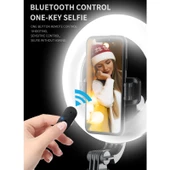 Q07 Model 6 Inç Halkalı Işık Taşınabilir Bluetooth Selfie Çubuğu Tripod - 6