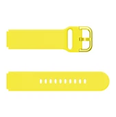 Xiaomi Mi Watch Sarı Silikon Saat Kayışı Elektro Kaplama Tokalı - 2