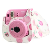 Fujifilm Instax Mini 11 Uyumlu Şeftali Renkli Omuz Askılı Kamera Çantası - 6