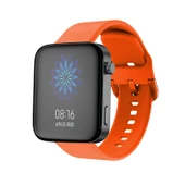 Xiaomi Mi Watch Turuncu Silikon Saat Kayışı Elektro Kaplama Tokalı - 3