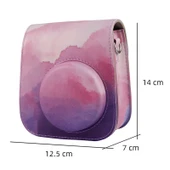 Fujifilm Instax Mini 11 Uyumlu Omuz Askılı Fantasy Cloud Desenli Kamera Çantası - 6