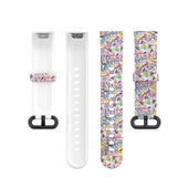 Xiaomi Mi Watch Lite Redmi Watch Silikon Baskılı Değiştirme Saat Kayışı Yüz Makyajı Desenli - 4