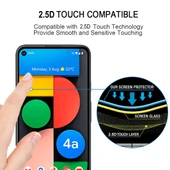 Google Pixel 4a 5G Tam Kaplama Tam Yapışkanlı Temperli Cam Ekran Koruyucu - 5