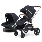 Huggy Mate 5 in 1 Extra Parlak Çift Yönlü Travel Bebek Arabası - 1