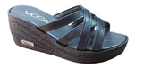 VOGA 2027 SİYAH CİLT DOLGU TABAN COMFORT CASUAL GÜNLÜK TERLİK - 1