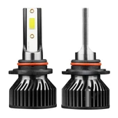 F2 9005 HB3 H10 2 Adet DC9-36V 25W 6000K 2500LM IP68 Su Geçirmez Araba LED Far Soğuk Beyaz Işık - 2