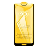 Huawei P20 Uyumlu 9D Tam Kaplama Temperli Cam Ekran Koruyucu - 9