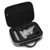 DJI Osmo Mobile 4 Uyumlu Gri Elmas Desenli Darbeye Dayanıklı PU Taşınabilir Koruyucu Kutu Çantası - 8