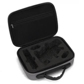 DJI Osmo Mobile 4 Uyumlu Gri Elmas Desenli Darbeye Dayanıklı PU Taşınabilir Koruyucu Kutu Çantası - 7