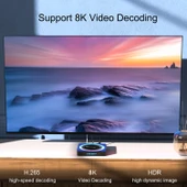 Acrylic X88 Pro 13 Android 13 Akilli TV Kutusu 8K Ultra HD RK3528 Dortcek 4GB RAM 64GB Depolama EU Prizli - 4