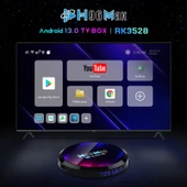 H96 Max 8K Ultra HD Akıllı TV Kutusu Android 13 RK3528 Dört Çekirdek 2GB RAM 16GB Depolama UK Priz - 2