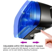 VRG Pro Sesli Video Versiyon Blu-ray Kaplamalı Lensli Hepsi Bir Arada 3D VR Gözlük - 3