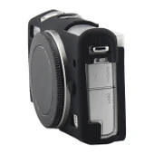 Canon EOS M100 Yumuşak Silikon Koruyucu Kılıf Siyah - 3