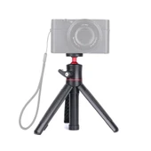 RUIGPRO Çok Fonksiyonlu Katlanabilir Tripod Tutucu Selfie Monopod Çubuk Top Başlıklı Siyah - 7