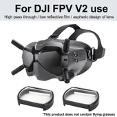 DJI FPV Goggles V2 Uyumlu 550 Derece Miyopi Düzeltici Asferik Lens 2'li Set - 3