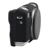 Canon EOS M100 Yumuşak Silikon Koruyucu Kılıf Siyah - 4