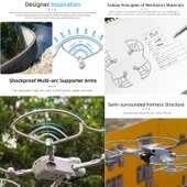 DJI Mini 4 Pro Uyumlu Sunnylife N4P-KC712 Drone Pervane Koruyucu Çember Gri - 3