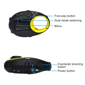 5MP 1.5 İnç Renkli Ekranlı Mini Anahtarlık Tipi Çocuk Dijital Kamera Sarı - 3